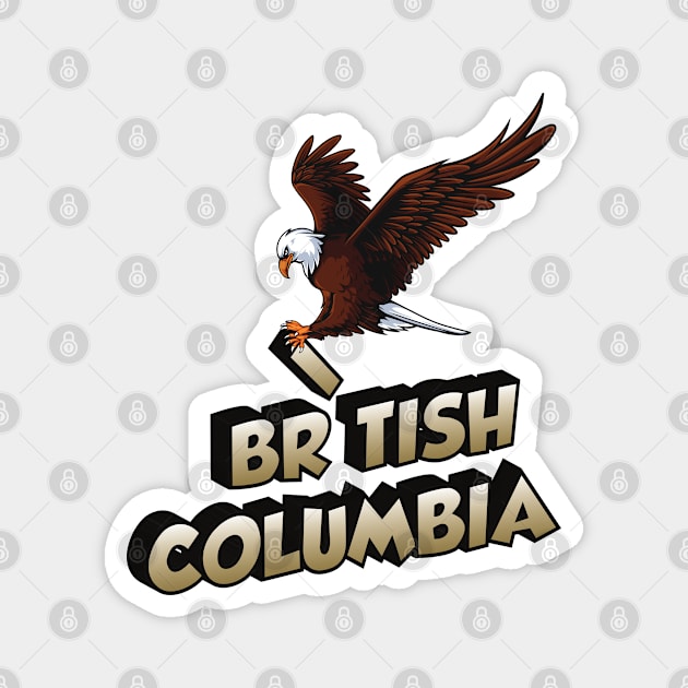 Bald eagle in british columbia Canada Magnet by Donut lover