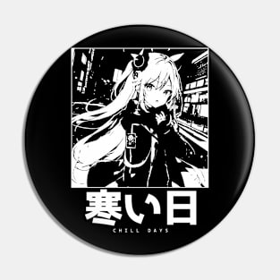 Japanese Streetwear | Goth Manga Girl Aesthetic Pin