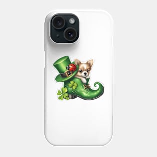 Chihuahua Dog Shoes For Patricks Day Phone Case