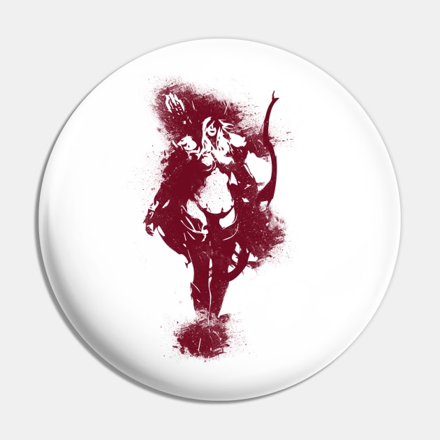 Dark Lady - Red v2 Pin by Scailaret