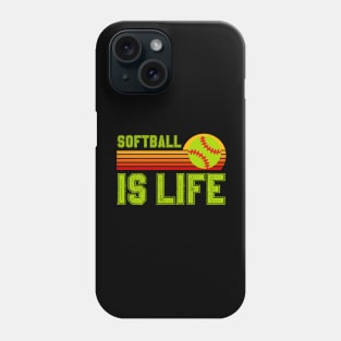 Softball Is Life Phone Case