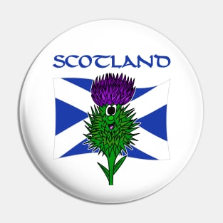 Scottish Thistle Scotland Flag St Andrews Day Pin