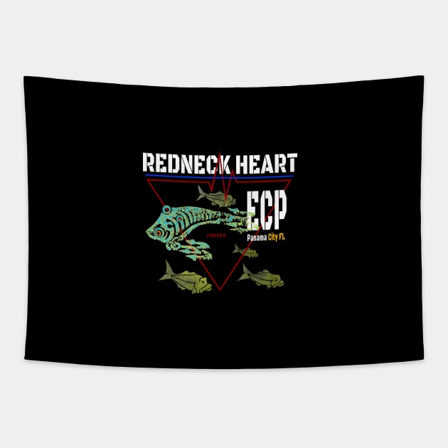 Redneck Heart, Panama City Florida Tapestry by The Witness