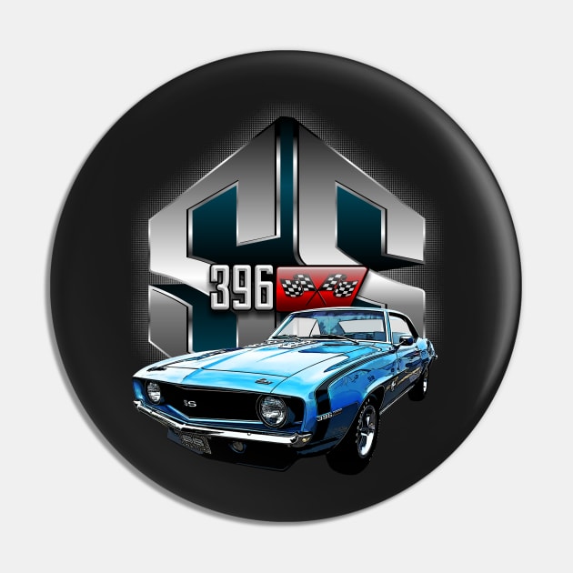 All-Over Vintage Auto Series Camaro SS 396 Pin by allovervintage