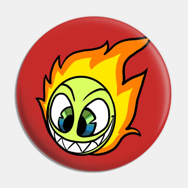 fireball Pin by Lambdog comics!