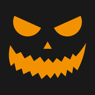 Cool Art Halloween Scary Pumpkin Merch T-Shirt