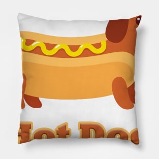 hot dog - best funny dog tshirt for dog lovers - best dog tee unisex Pillow