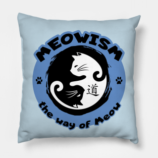 Cats Pillow - Meowism, The way of Meow by Hammer&Heat Imagineering