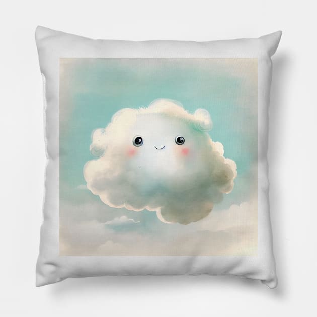 Baby things with big eyes 05 Pillow by EmilyDayDreams