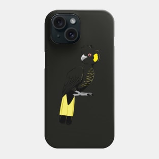 Yellow-tailed black cockatoo Phone Case