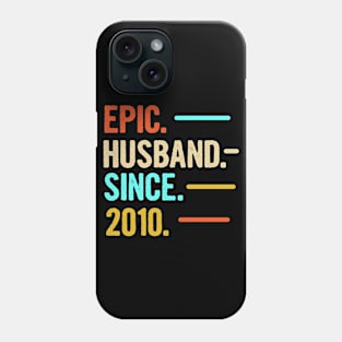 11th Wedding Anniversary Epic Husband Since 2010 Phone Case