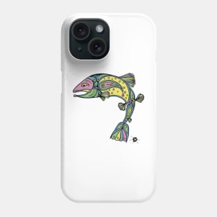 Paisly Trout Design-fish Phone Case