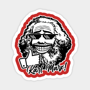 Karl Marx (two-tone) Magnet