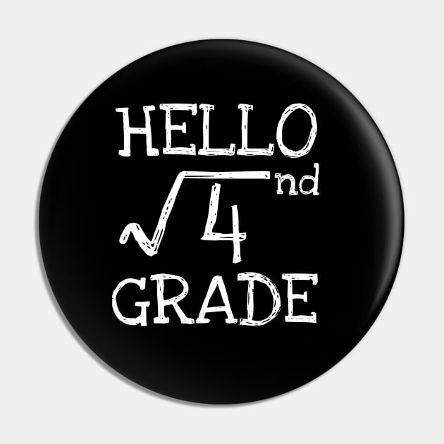 Hello 2nd grade Square Root of 4 math Teacher Pin by Daimon