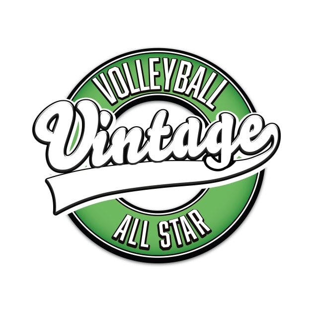 Volleyball vintage All Star logo by nickemporium1