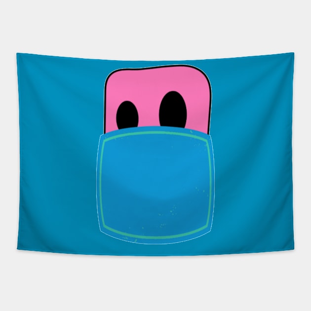 Marshmalloonian In My Pocket Tapestry by Marshmallow Merch