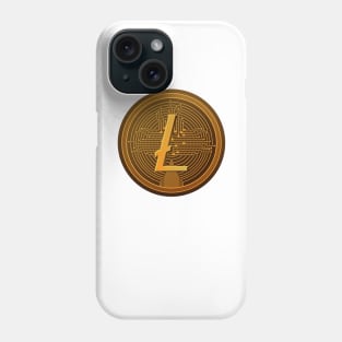 Litecoin to the Moon Phone Case