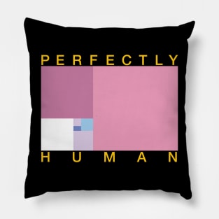 Perfectly Human - Bigender Pride Flag - Pink Main Pillow