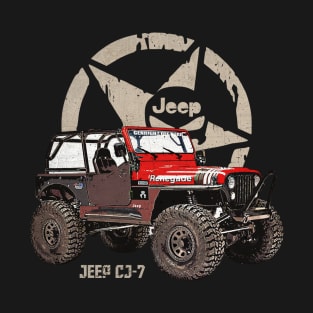 Jeep CJ-7 JEEP White Star T-Shirt