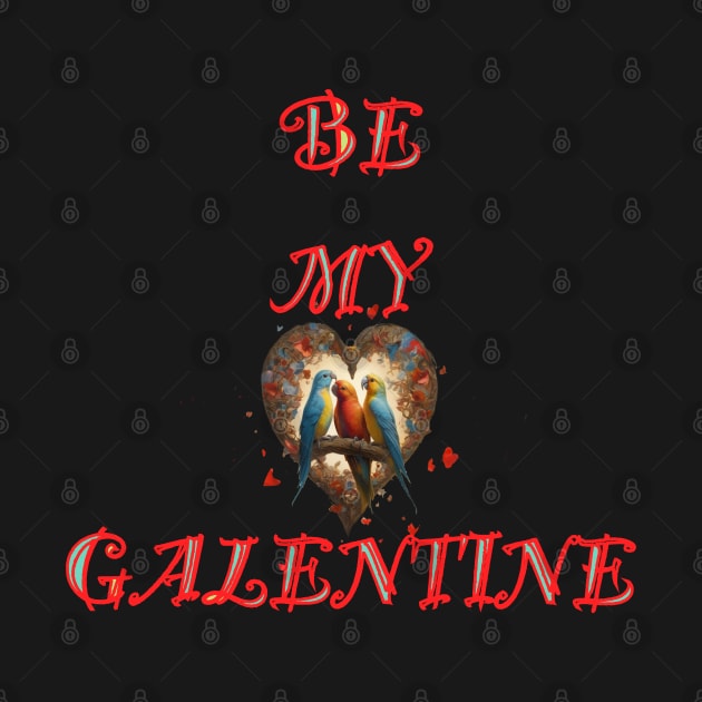 Galentines day lovebirds cuddling by sailorsam1805