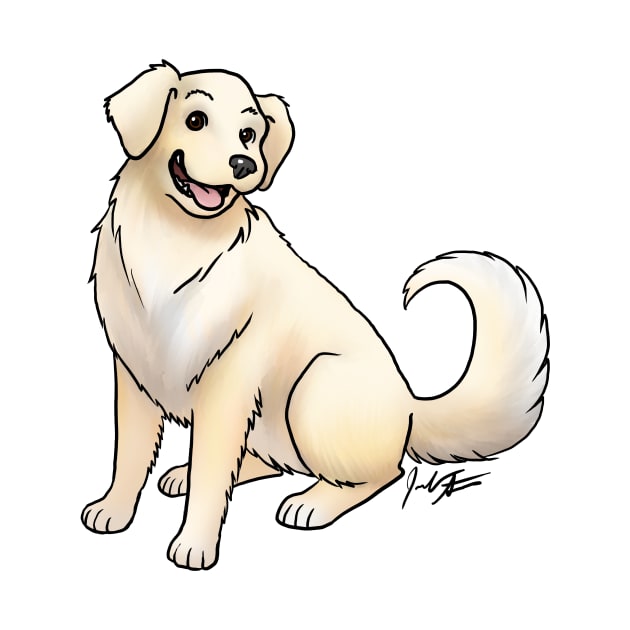 Dog - Golden Retriever - Cream by Jen's Dogs Custom Gifts and Designs