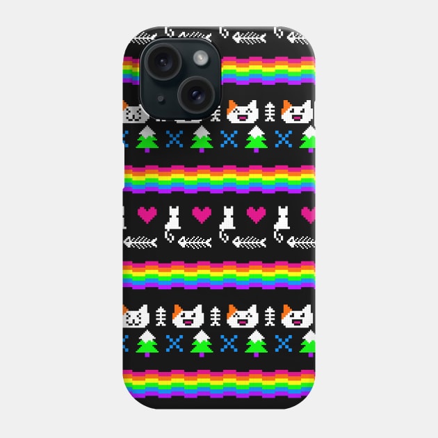 rainbow cat Phone Case by spoilerinc