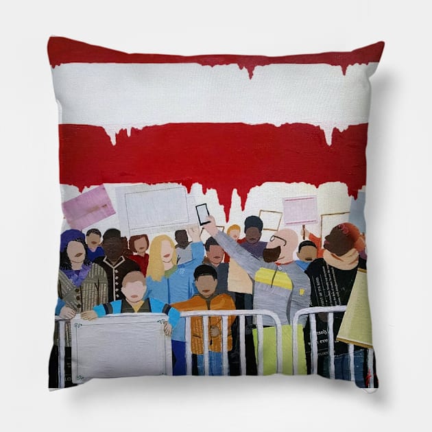 Unify and Resist Pillow by ArtByJPDesigns