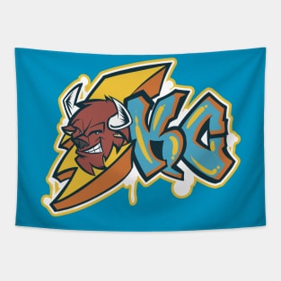 Oklahoma City Buffalo Thunder Basketball OKC Tapestry