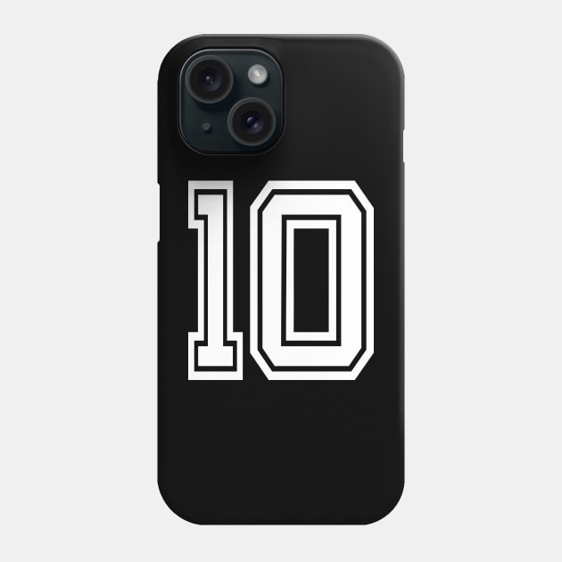 Numbers 10 for a sports team, group, or community Phone Case by DariBangAngga