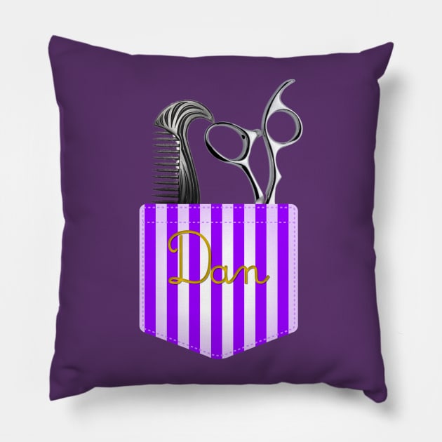 Purple Dapper Dan Pocket Pillow by EnchantedTikiTees