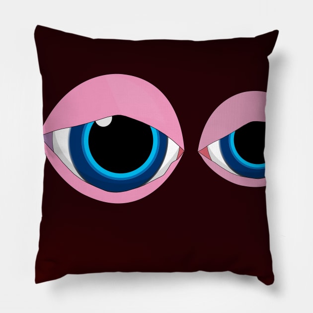 Blue Eyes Pillow by momomoma