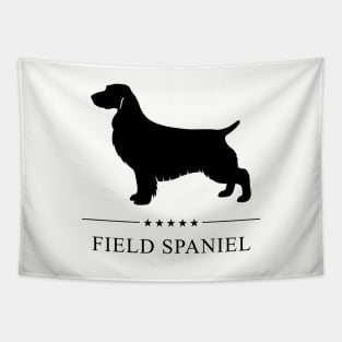 Field Spaniel Black Silhouette Tapestry