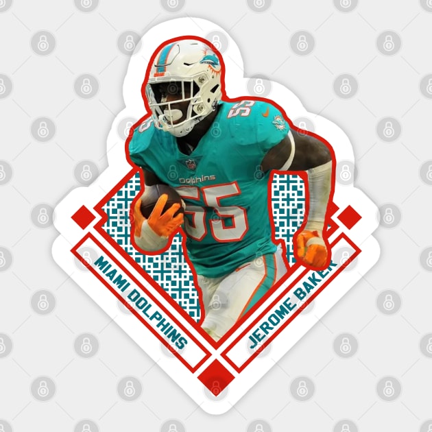 JEROME BAKER MIAMI DOLPHINS - Jerome Baker - Sticker