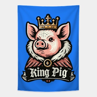 King Pig: Crowned Majesty Tapestry