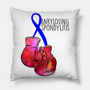 Ankylosing Spondylitis Fighter (black) Pillow