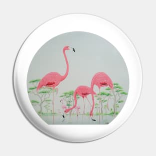 Flamingo Lagoon Pin