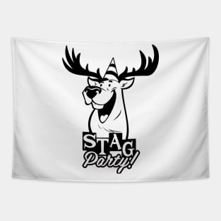 Retro Stag Party Tapestry