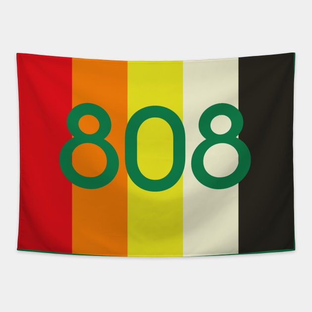 TR-808 STRIPES & FONT #1 Tapestry by RickTurner