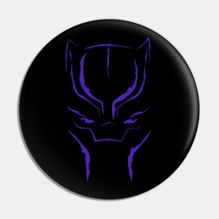 Black Panther Mask: Purple Pin