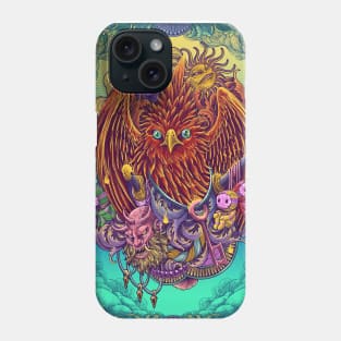 Phoenix Bird Engraving Surrealism Artwork Phone Case