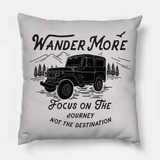 Wander More Pillow