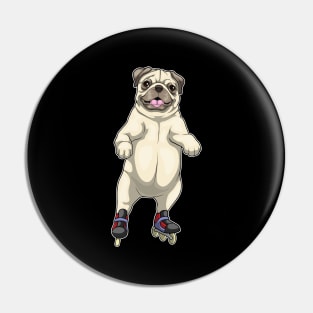 Pug Inline skating Roller skates Pin