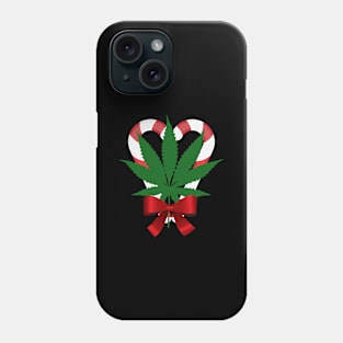 mistlestoned marijuana christmas Phone Case