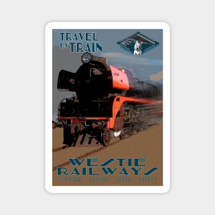 Retro Steam Rail Travel_01 Magnet