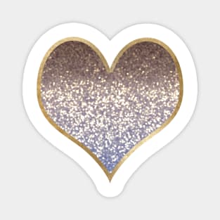 Heart - golden bleu gradient Magnet