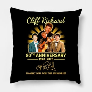 Cliff Ríchárd 80Th Anniversary 19402020 Pillow