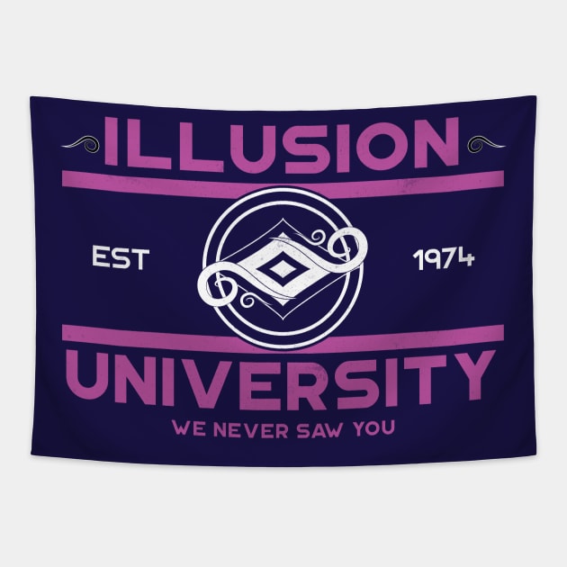 Illusion University Tapestry by PixelSamuel