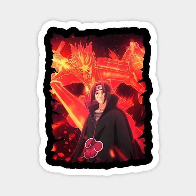 ITACHI UCHIHA MERCH VTG Magnet by Melesz.Ink Tattoo