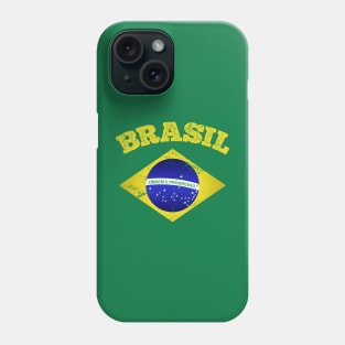 Brasil Football Retro Soccer Brazilian Flag Phone Case