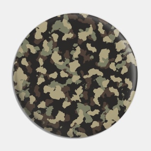 Green Camouflage Pattern Pin